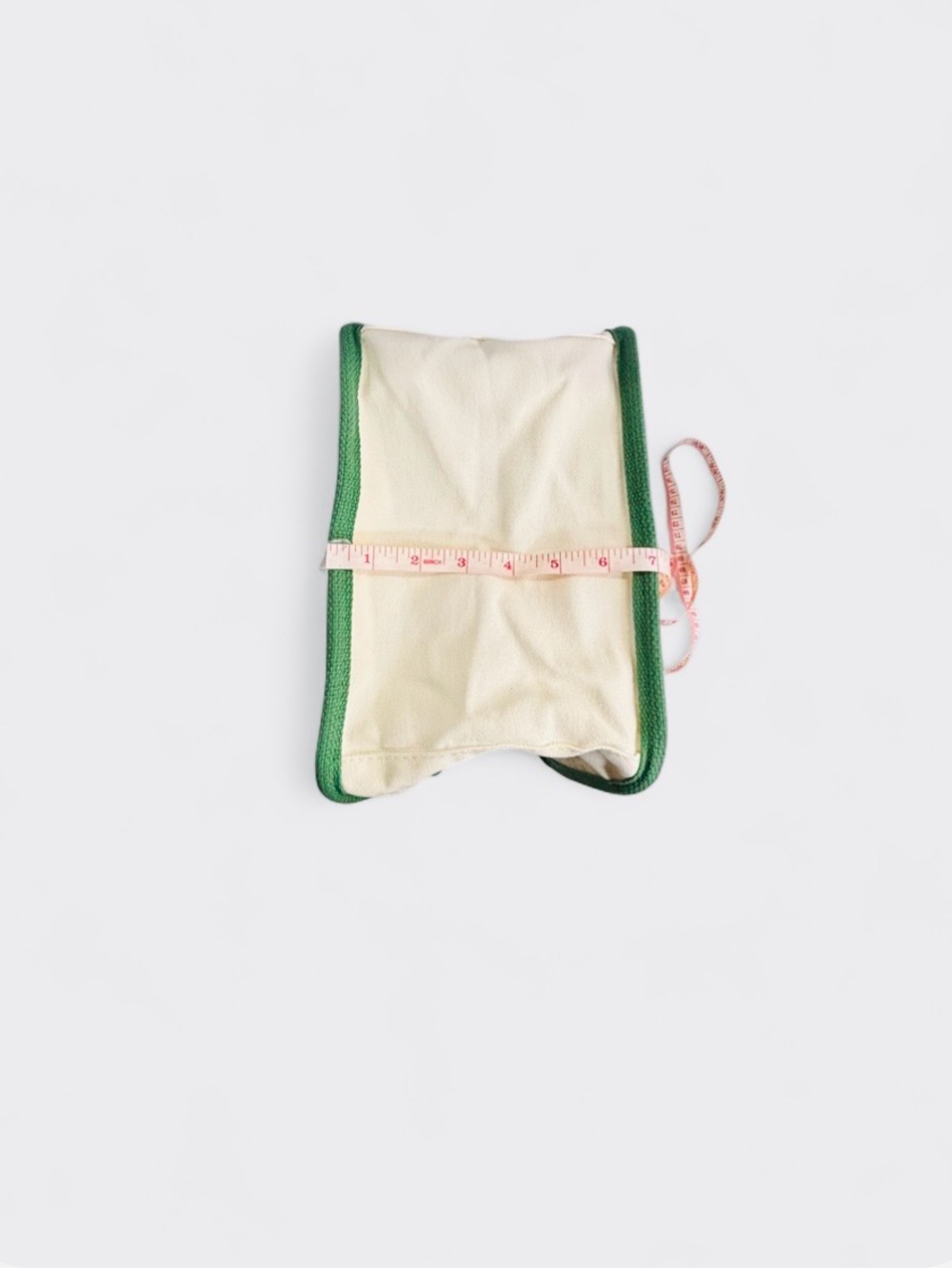 Peanuts Canvas Tote Bag with Green Trim and Cream Body - Picture 5 of 6